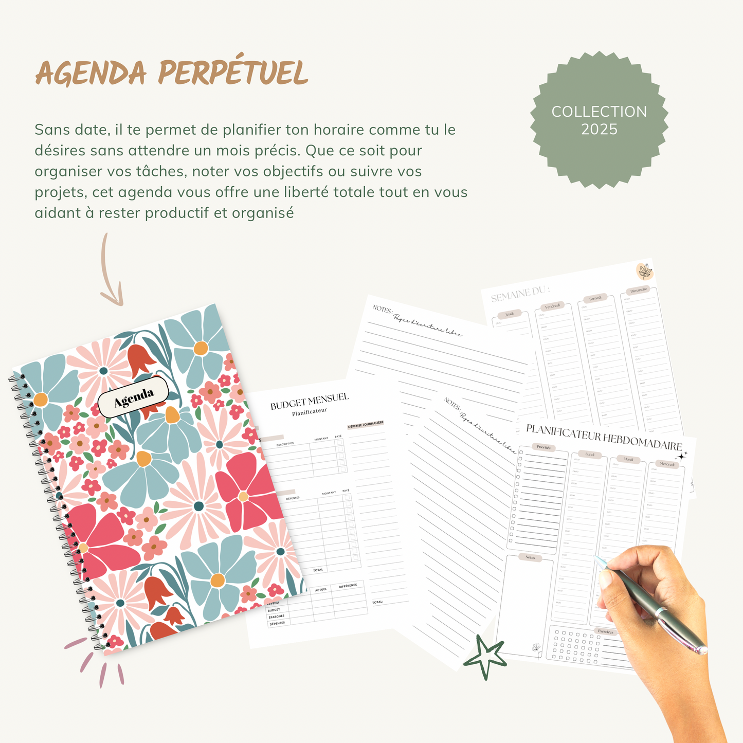 Mosaic Flower - Agenda 2025