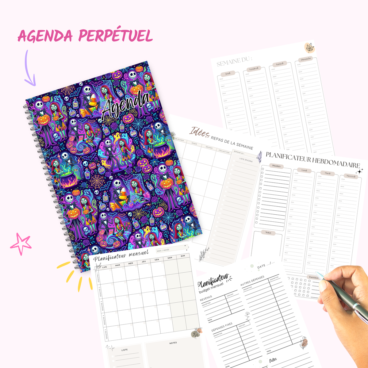 Flashy Skeleton - Agenda / Planner 2027 - undated