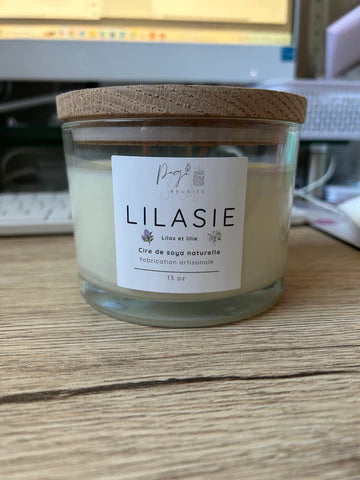 Bougie Lilas et Lilie