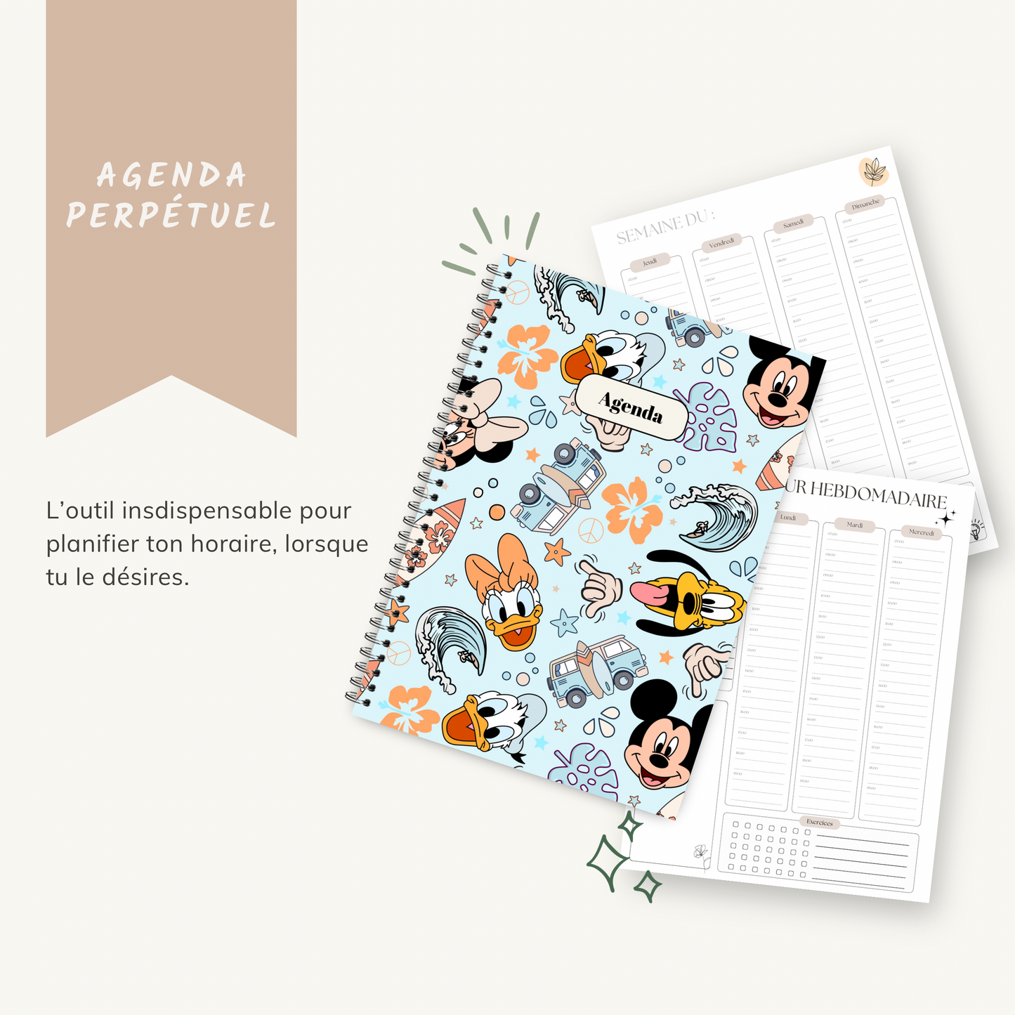 Pastel Blue Mix Friend - Agenda 2025