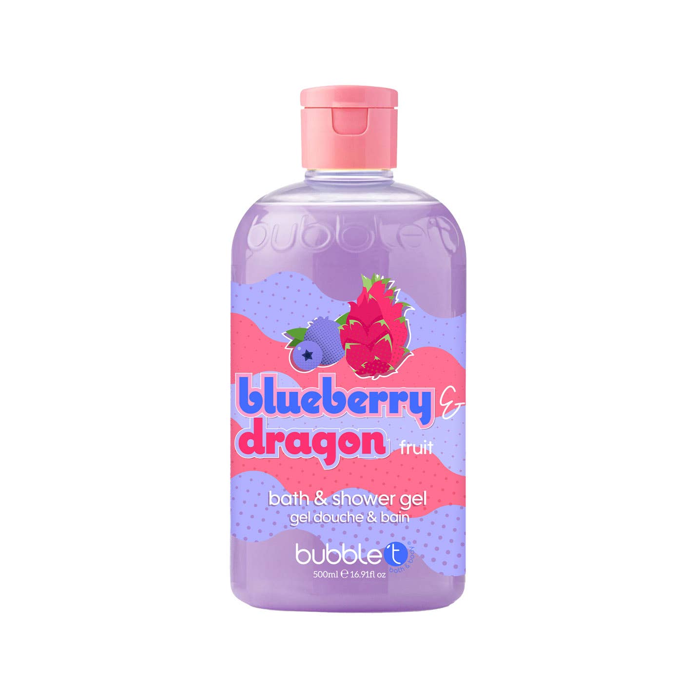 Nettoyant pour le corps smoothie aux bleuets et aux fruits du dragon (500 ml)