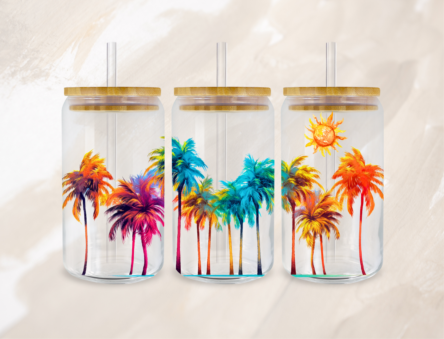 UVDTF Cup 16Oz - Palm Tree