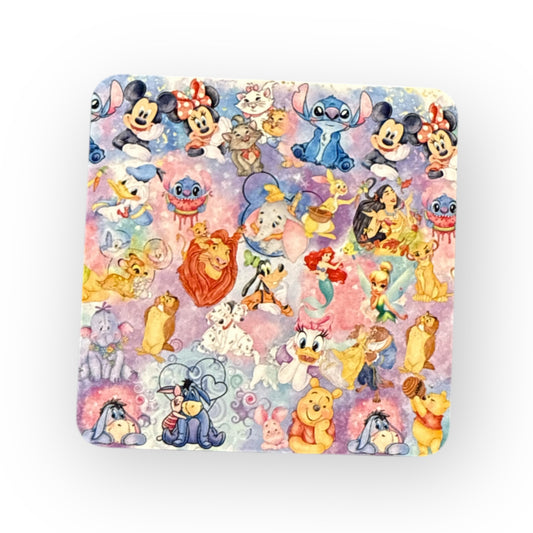 Square Coaster – Stylish & Durable Drink  - Mix Fairytale