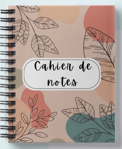 Carnet de couleur neutre