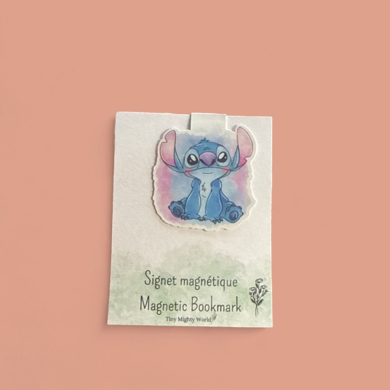 Blue Alien Die-Cut Magnetic Bookmark – Artistic Page Holder