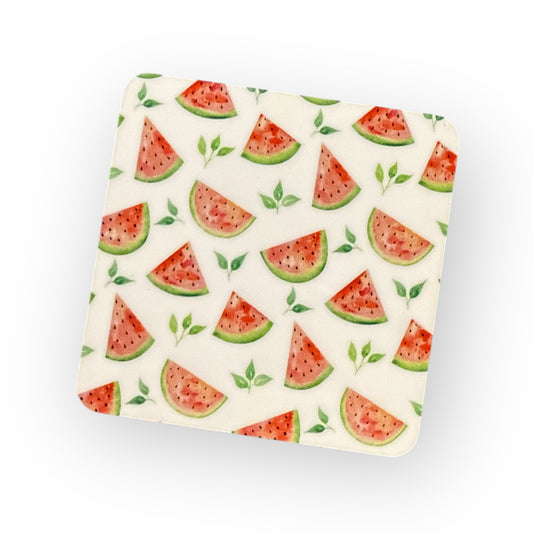 Square Coaster – Stylish & Durable Drink  - Watermelon