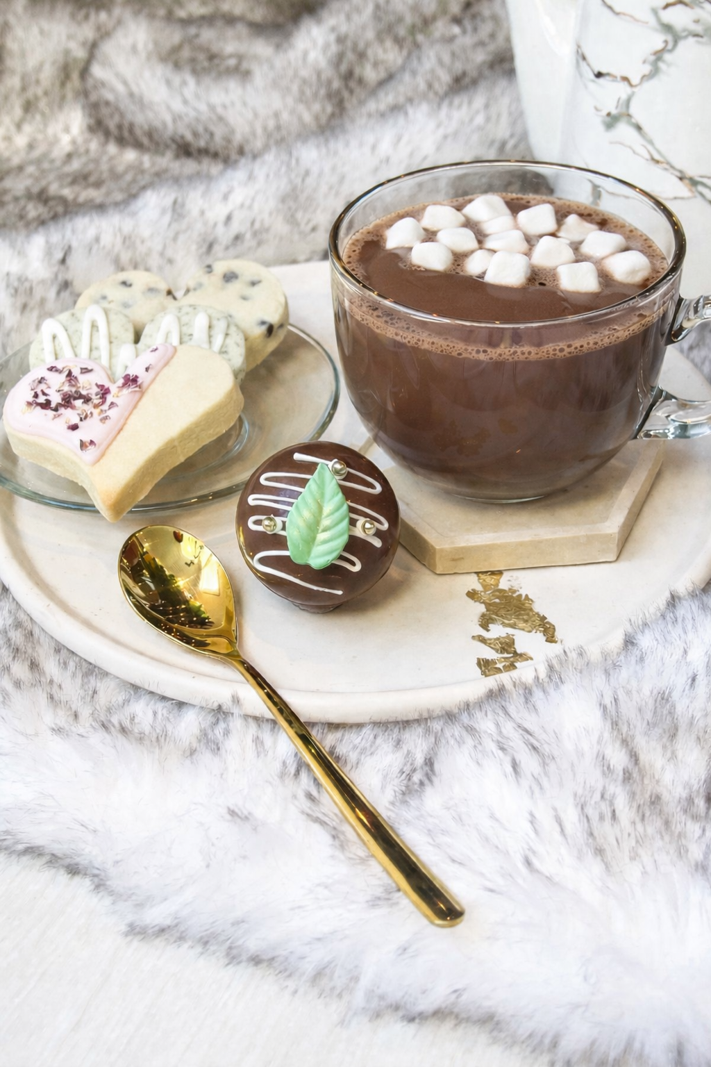 Chocolat chaud à la menthe poivrée