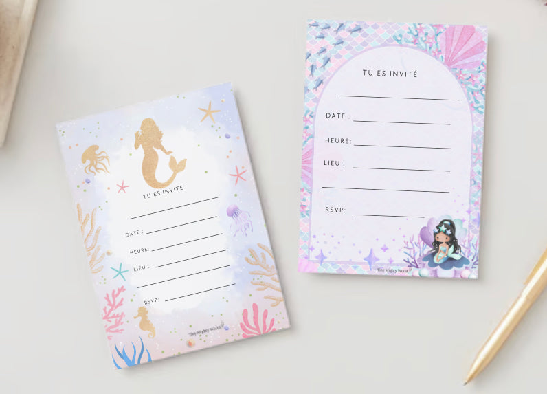 Carte d'invitation - Sirène