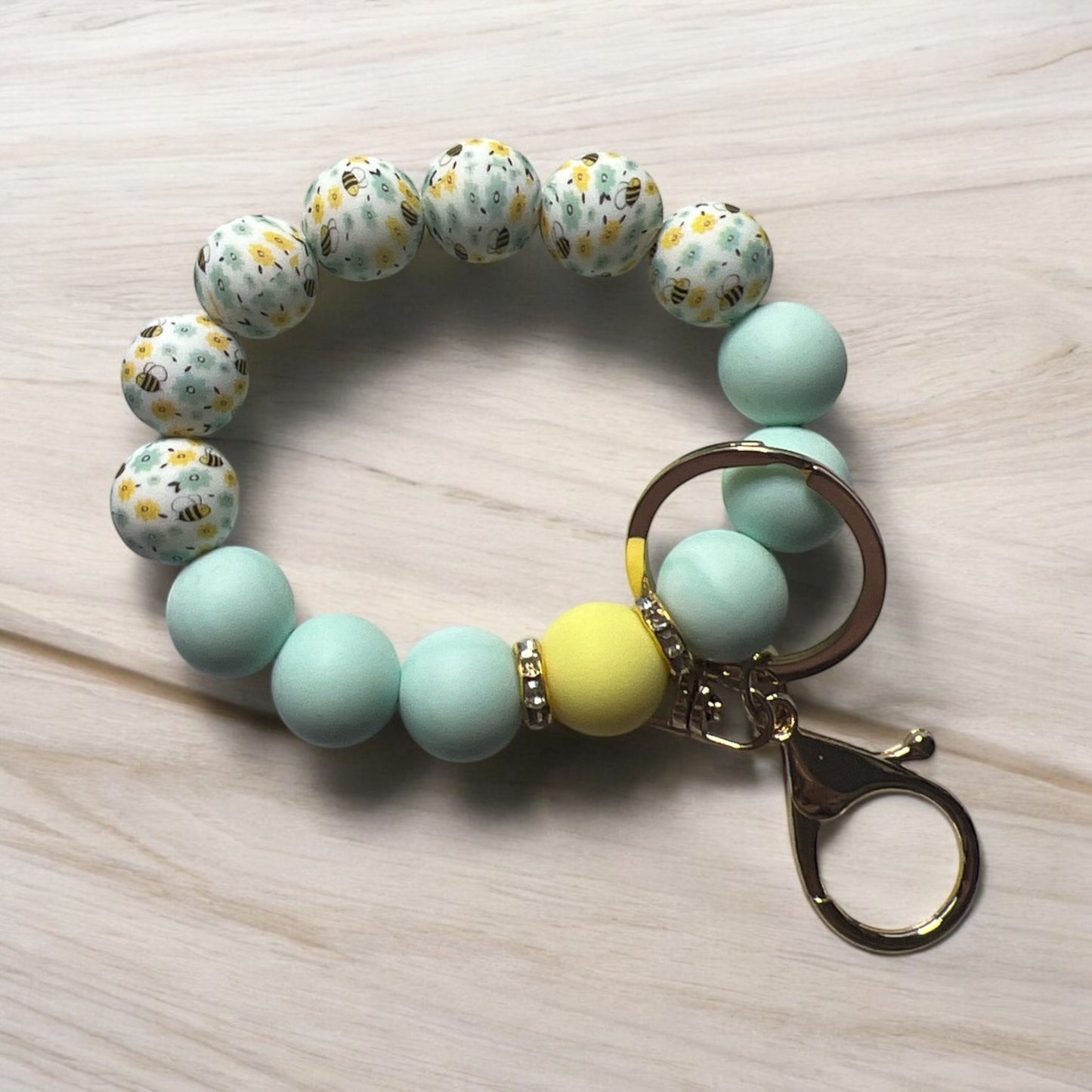 Bracelet porte-clés en silicone pour adulte