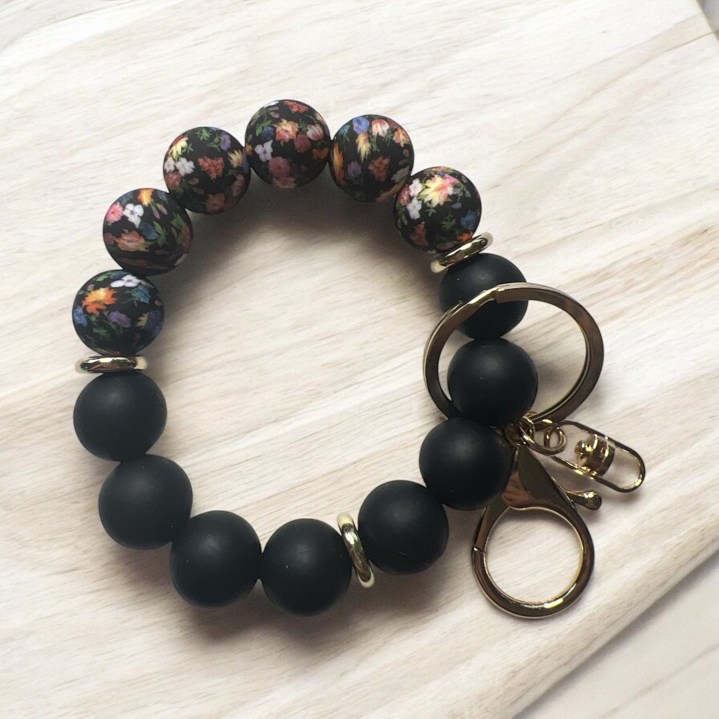 Bracelet porte-clés en silicone pour adulte