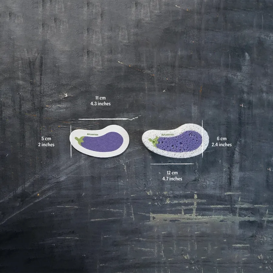 Aubergine - Éponge pliable