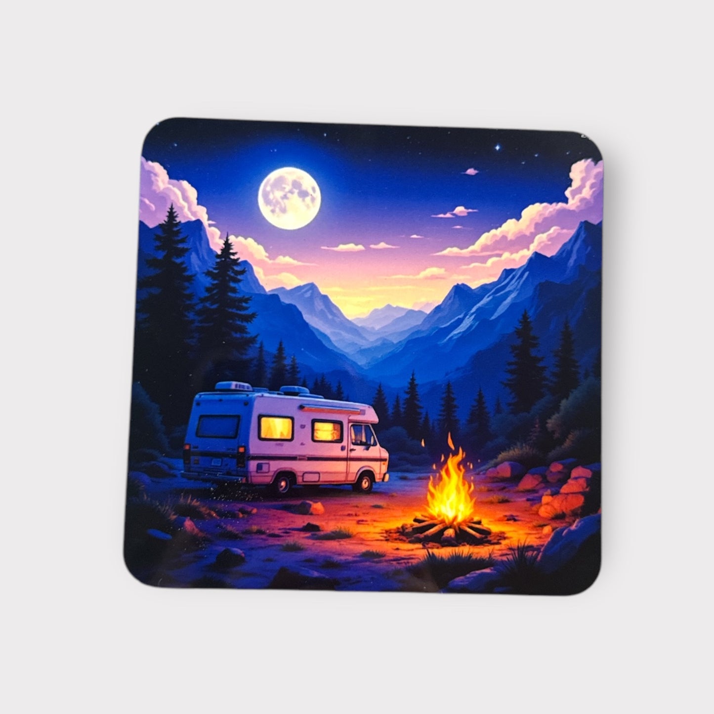 Square Coaster – Stylish & Durable Drink - Camping