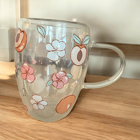 Clear mug Peach