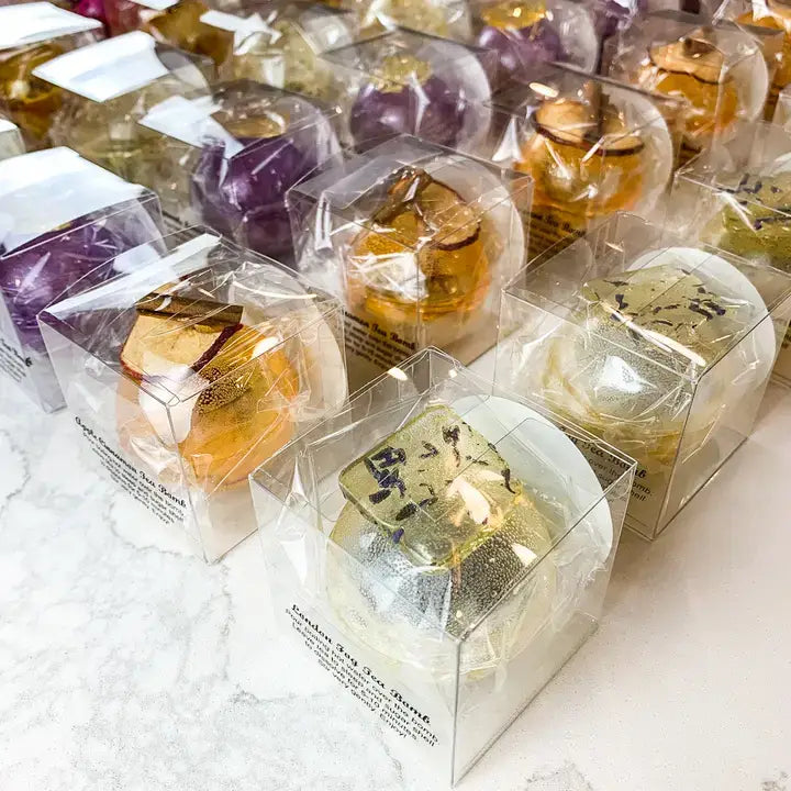 Bombe de thé pêche orange