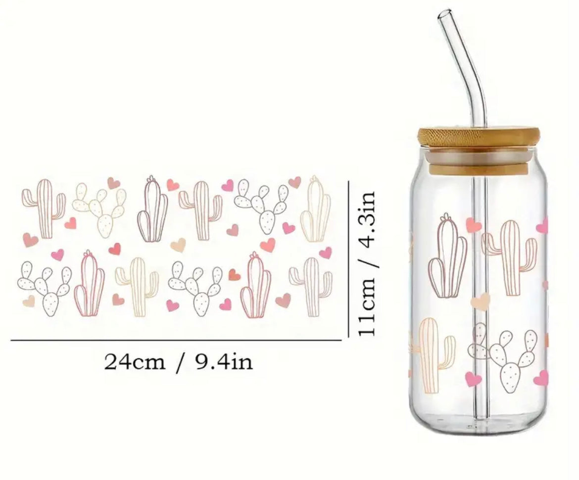 UVDTF TRANSFER CUP WRAP - RTS - cactus