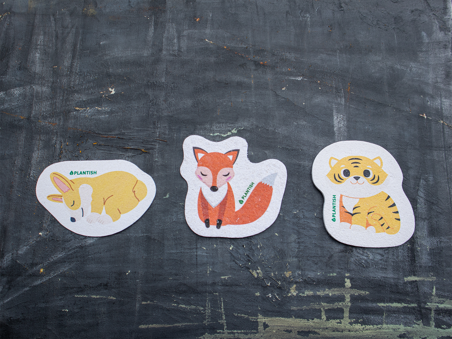 Eponge individuelle - Renard / Corgi / Tigre