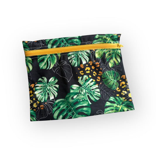 Reusable Sandwich Lunch Bag Monstera