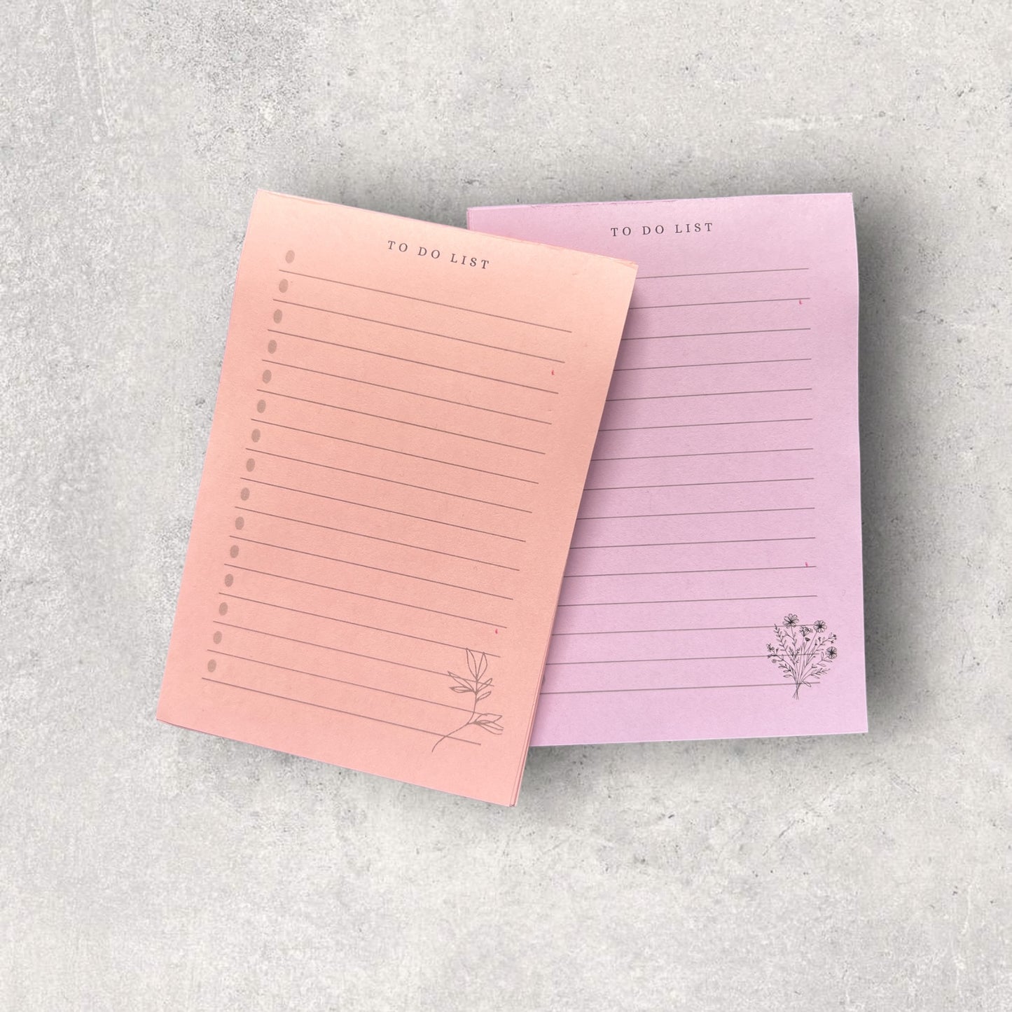 Bloc-notes couleur minimaliste