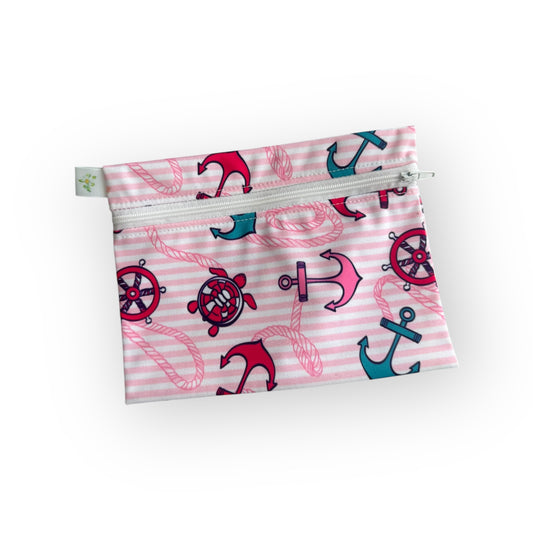Reusable Sandwich Lunch Bag Pink Sea