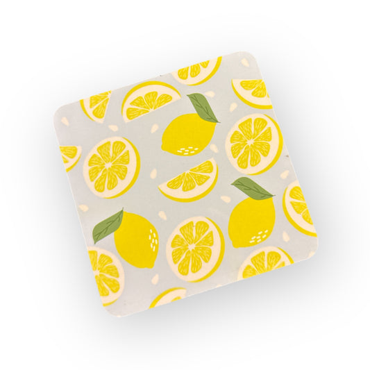 Square Coaster – Stylish & Durable Drink  - Lemon