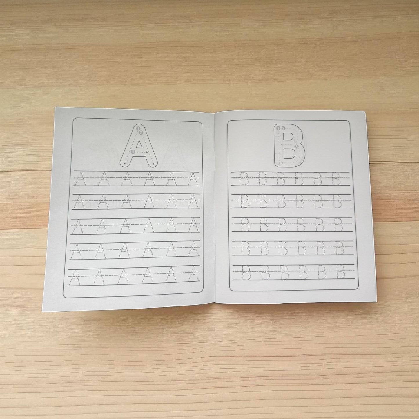 Document de traçage de lettres – Format 8,5 x 6,5 pouces | Cahier d’apprentissage pour enfants