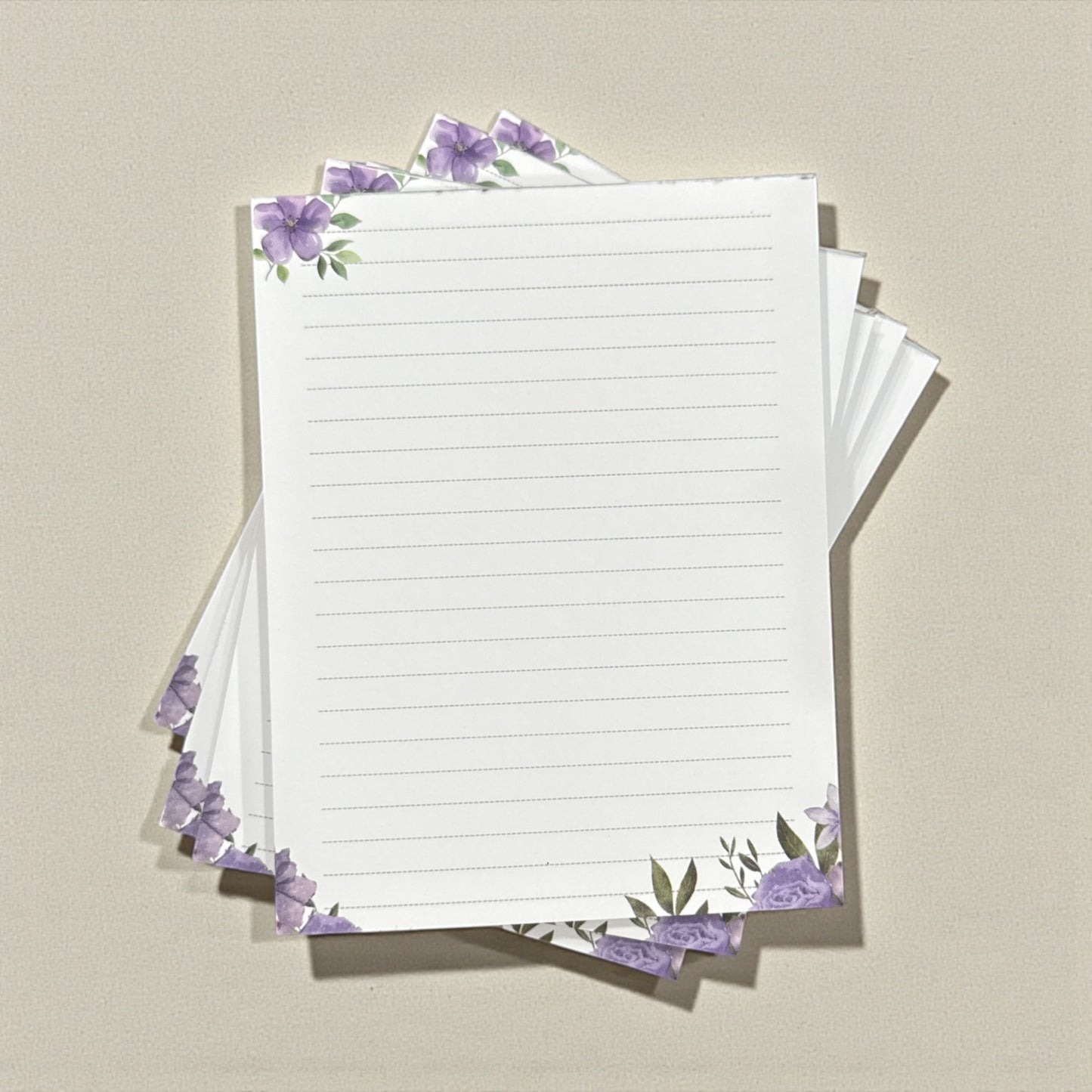 Purple Flower Notepad