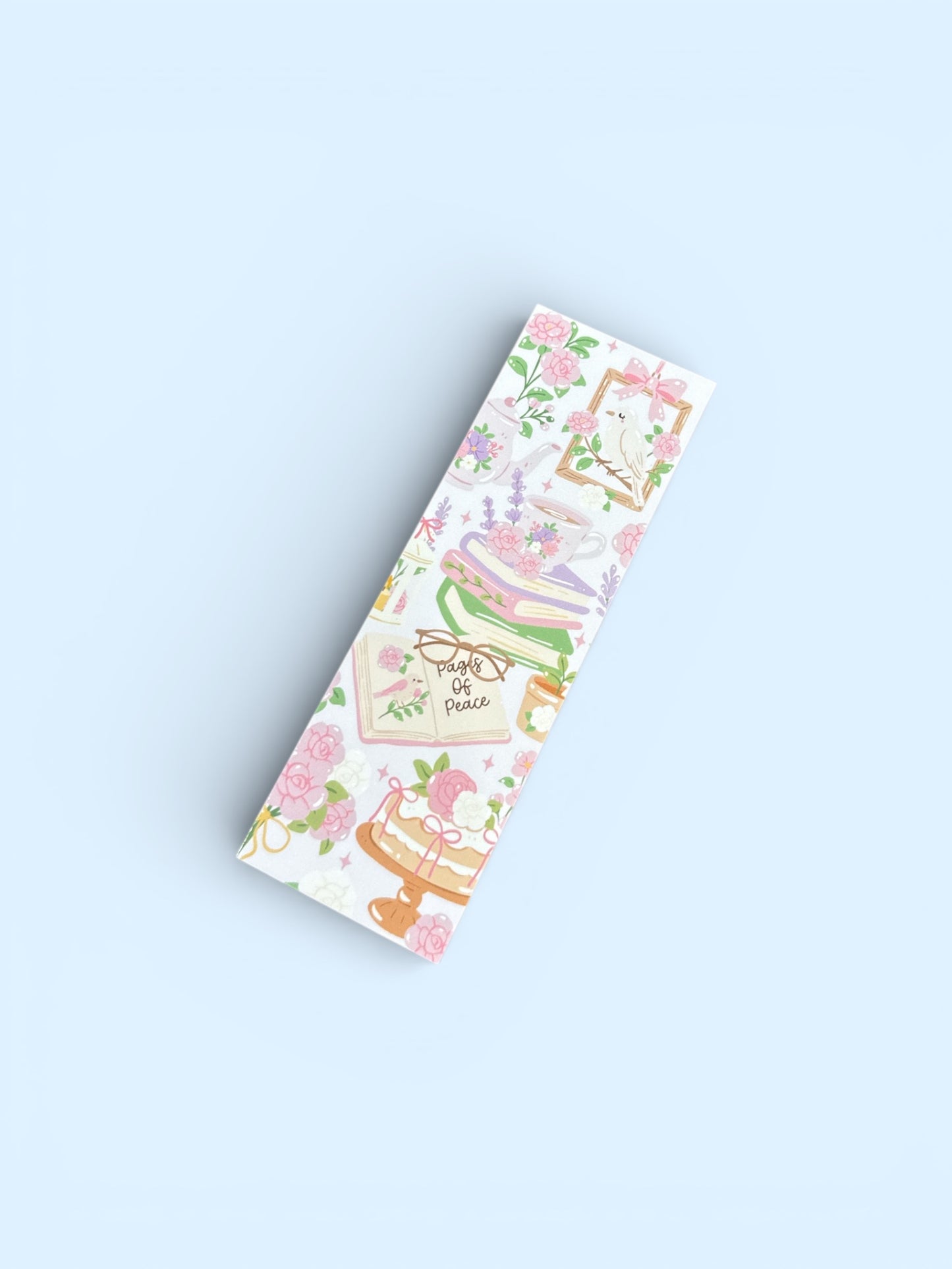 Purple Flower Bird Book - Decorative Bookmark – For Book & Planner Lovers