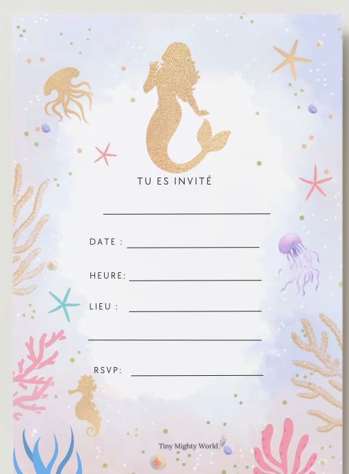 Carte d'invitation - Sirène