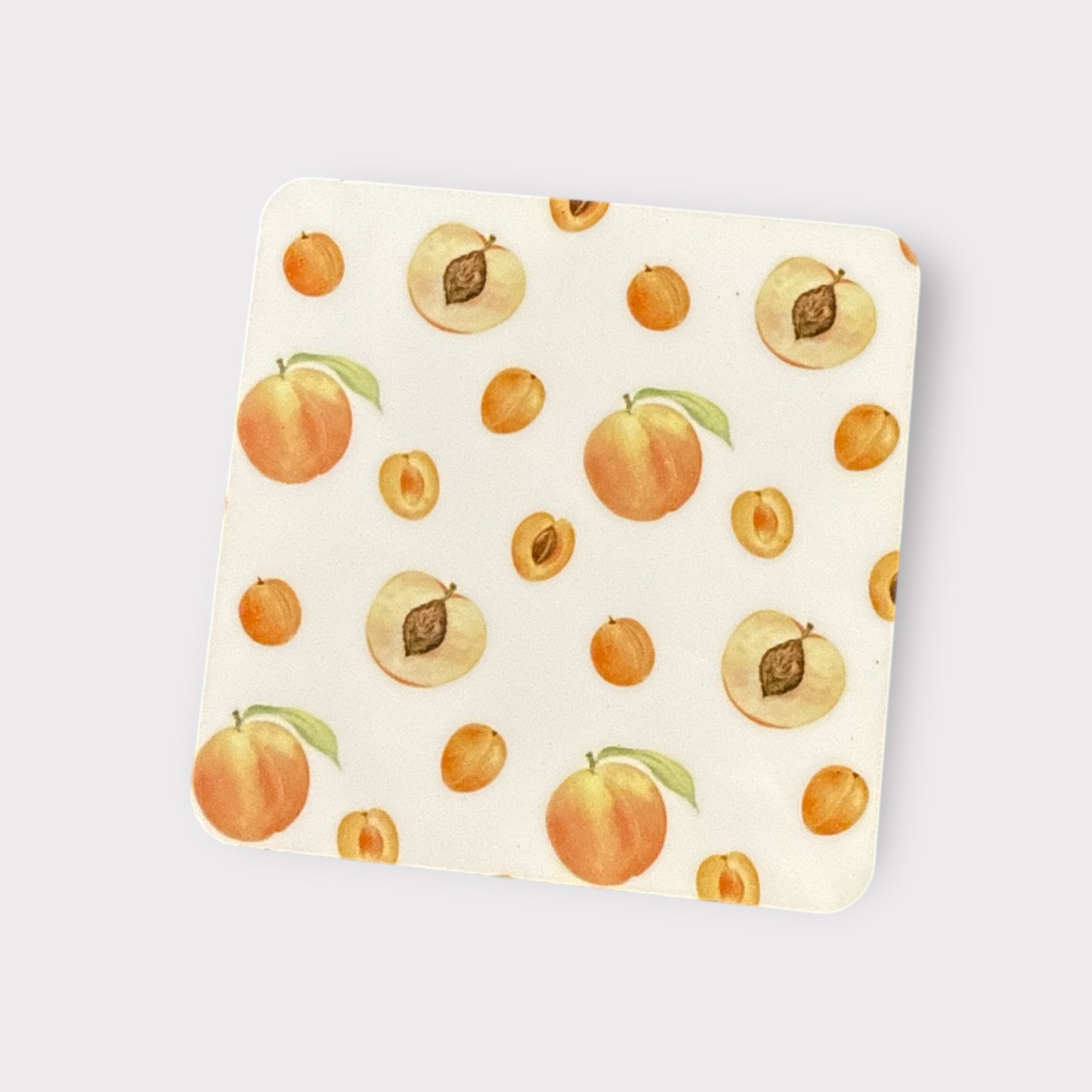 Square Coaster – Stylish & Durable Drink - Peach