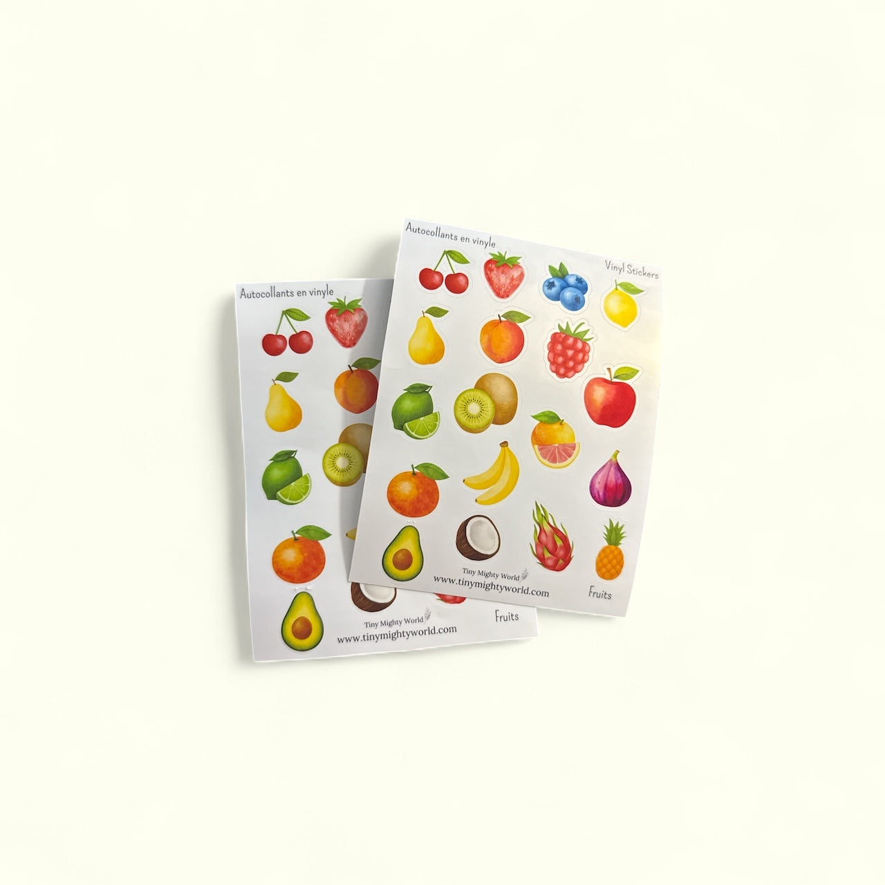 Fruits Vinyl Sticker Sheet