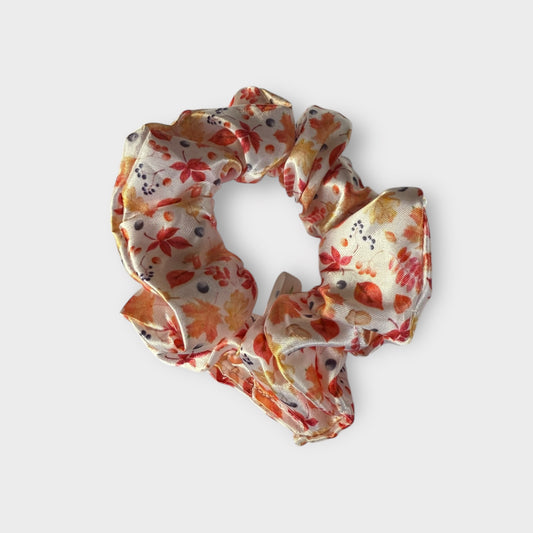 Chouchou Satin feuilles d’automne