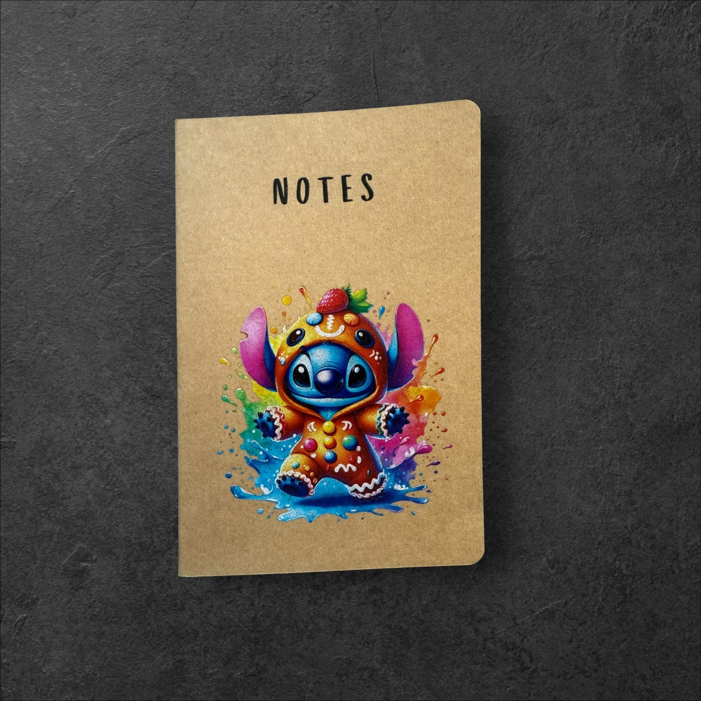 Blue Alien - A5 Notebook Lined - UV printed