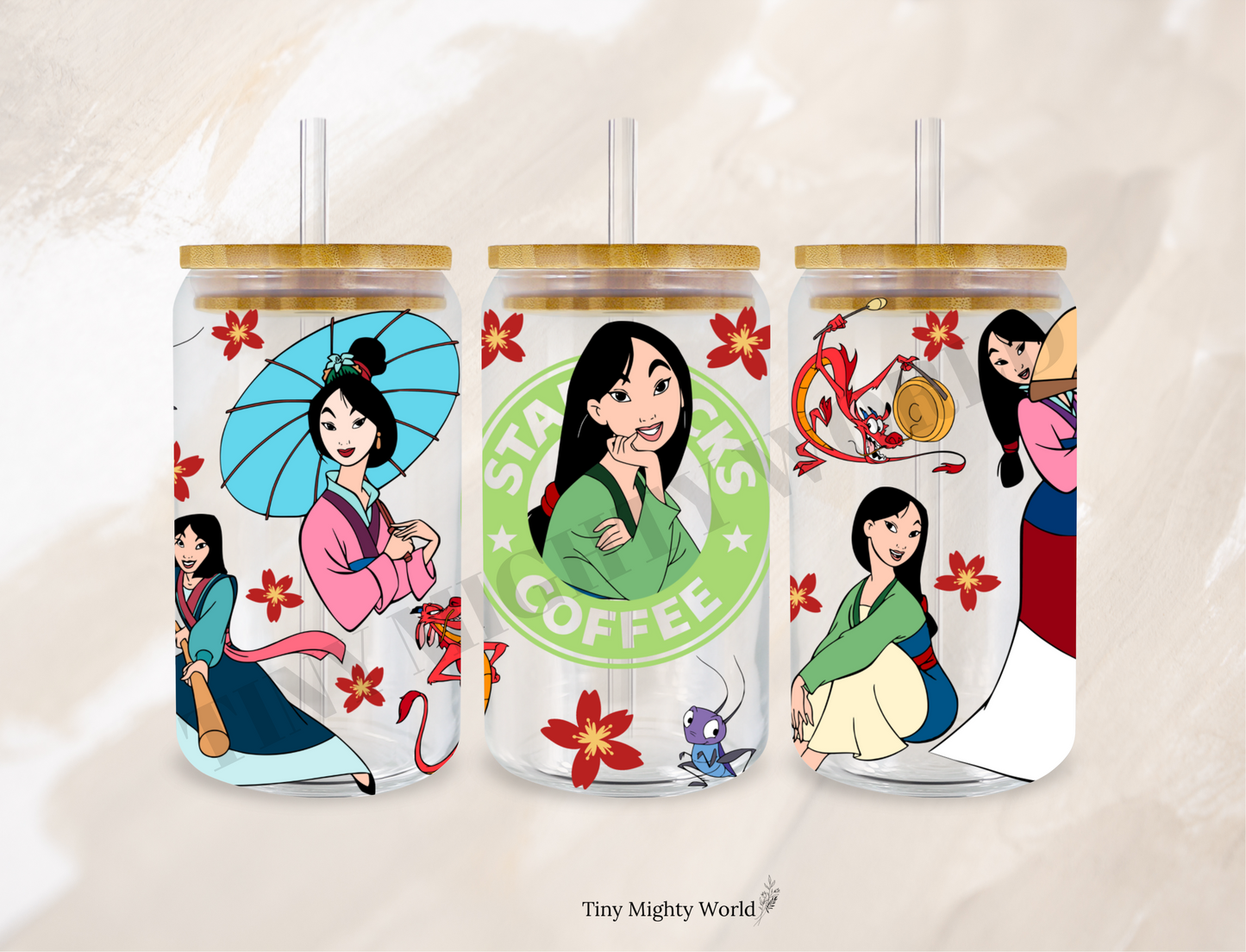UVDTF TRANSFER CUP WRAP - RTS - Princess Fighting