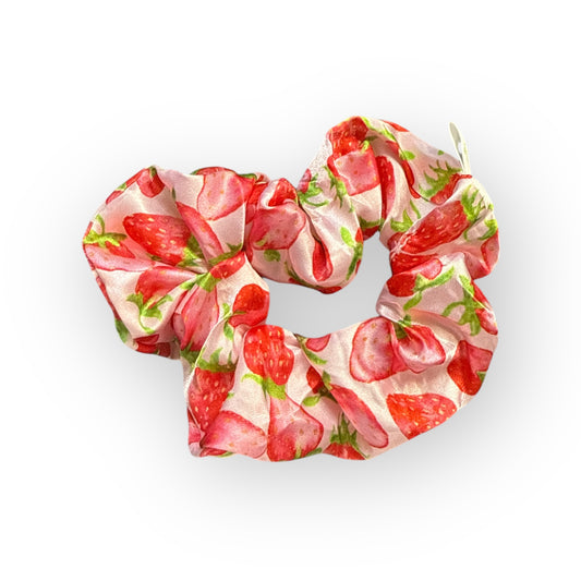 Chouchou Satin Fraise Juteuse