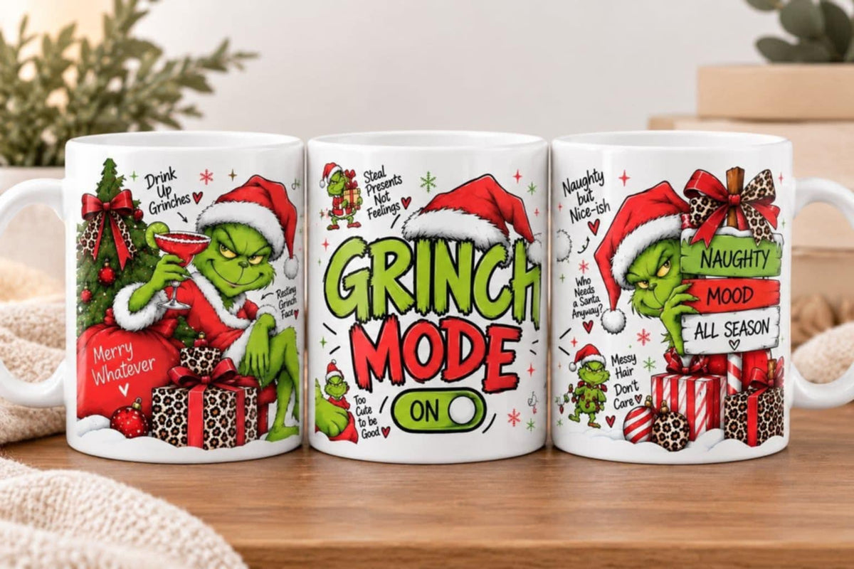 CHRISTMAS MUG | Grumpy Mode | 15 oz ~443mL