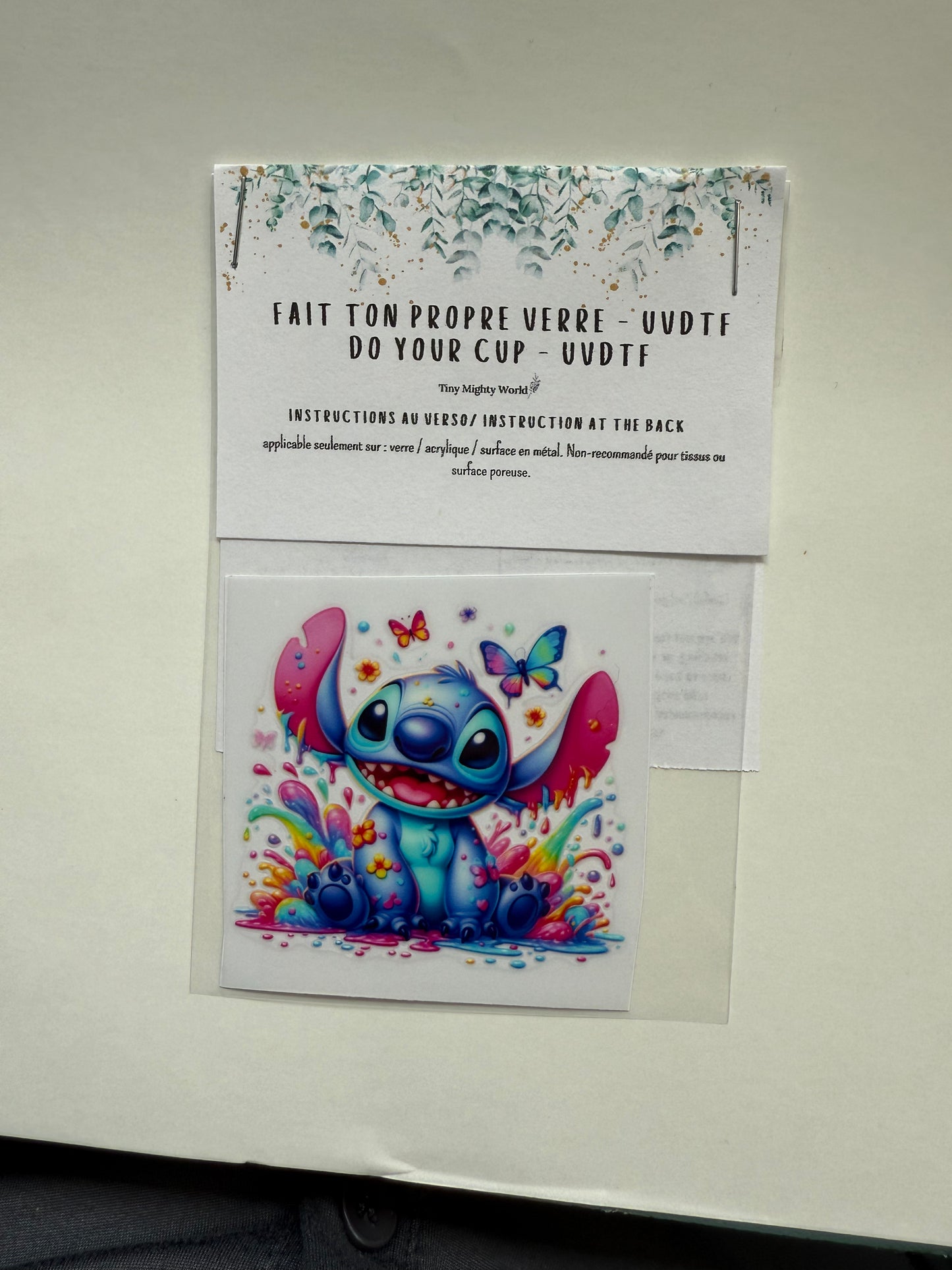Do your own Cup - UVDTF - Splash Color Alien