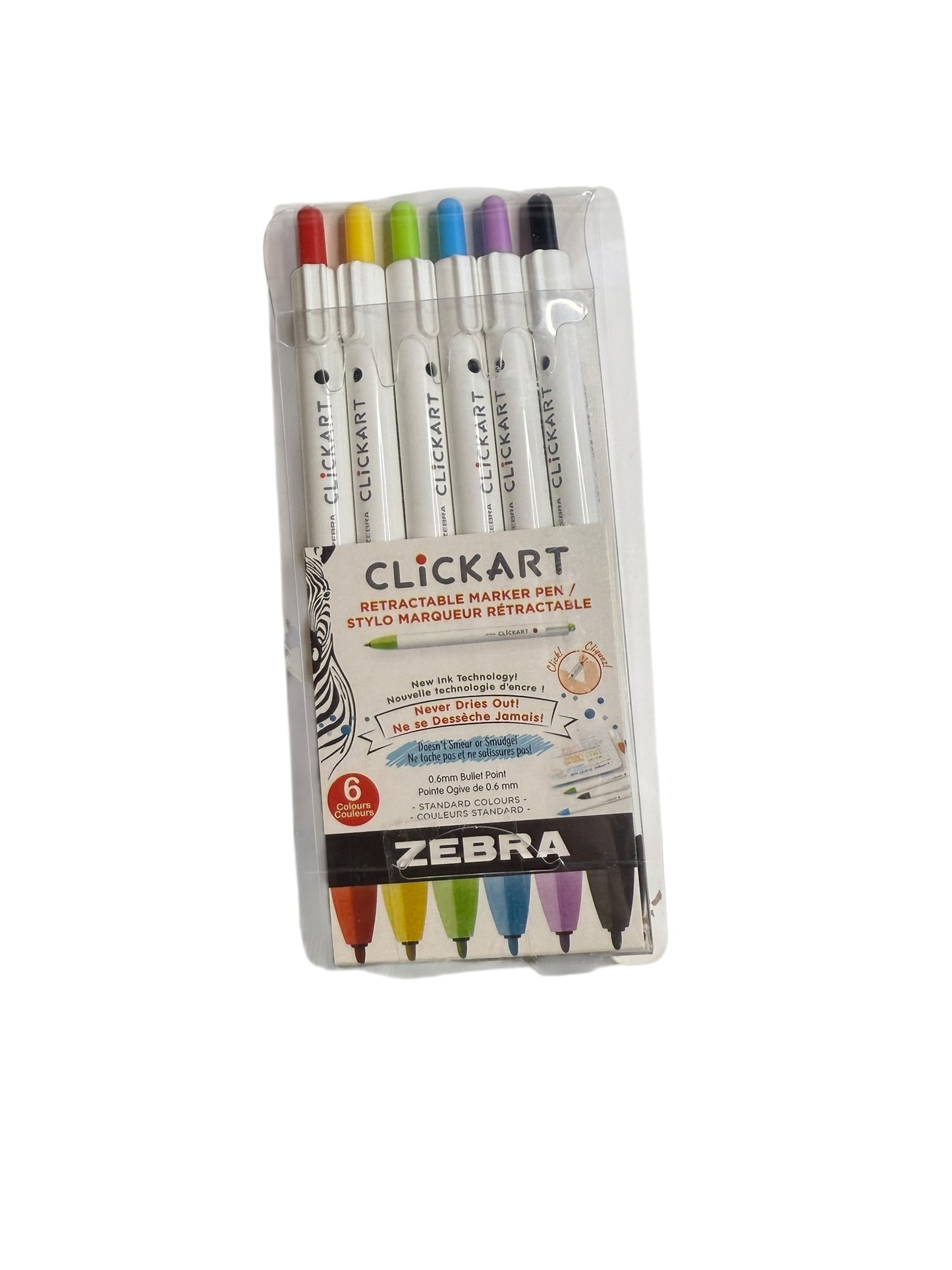 Retractable Marker Pen Set - 6 packs