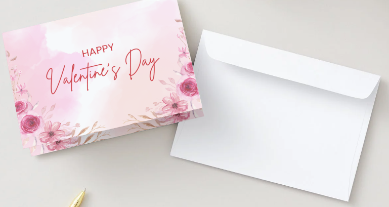 Carte florale de la Saint-Valentin - Saint-Valentin