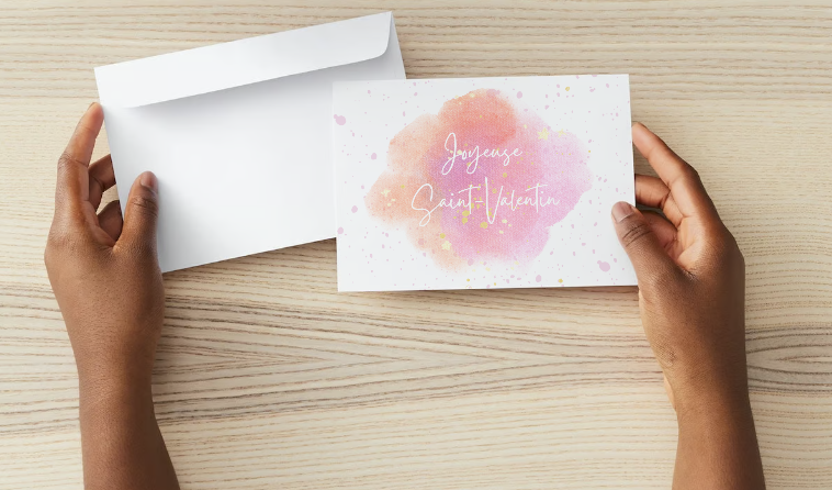 Carte d'amour pour la Saint-Valentin - Saint-Valentin