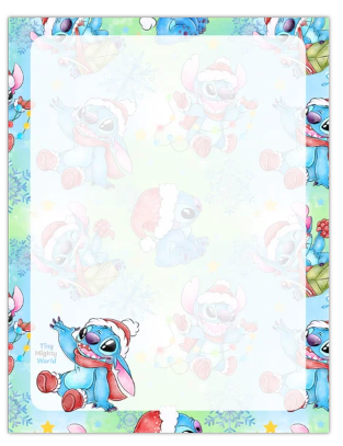 Blue Alien Green & Blue - 4.5x5.5 inch – Cute Aesthetic – 50 Pages