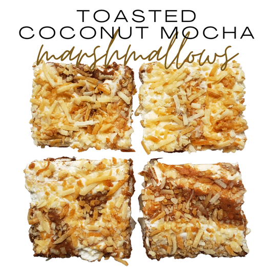 Guimauves au moka et noix de coco grillée