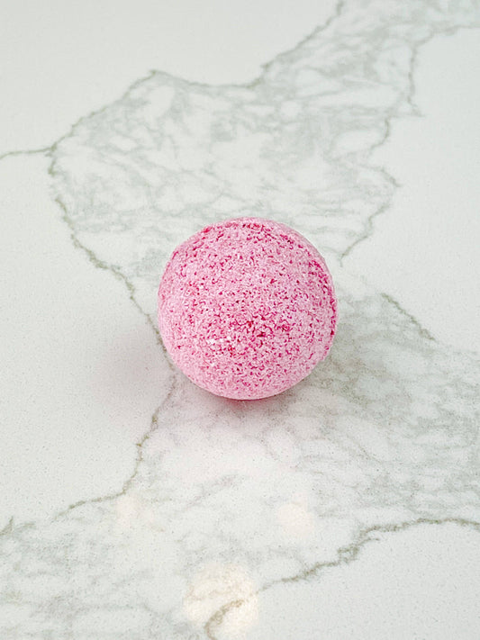 Bombe à bulles à la framboise