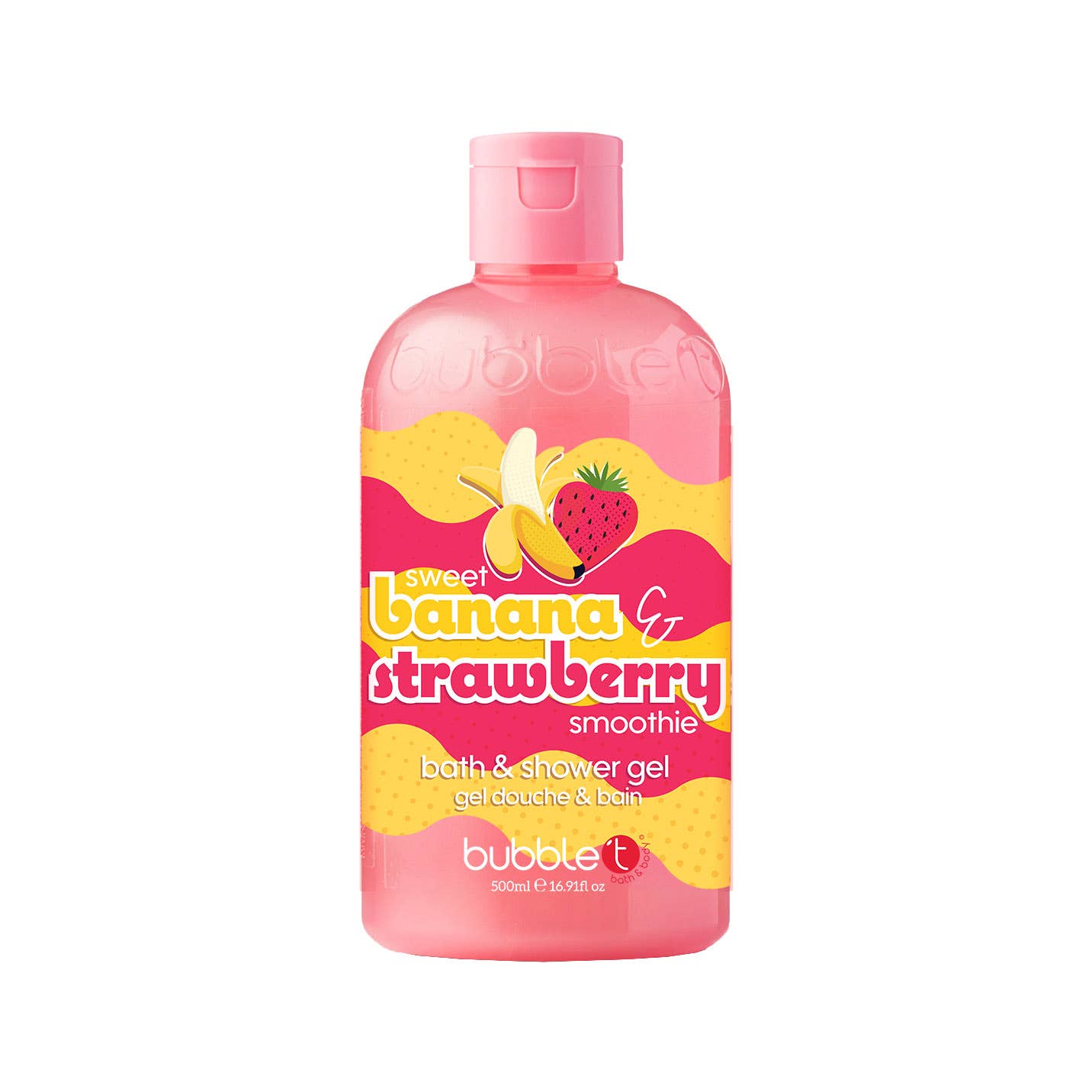 Nettoyant pour le corps smoothie banane et fraise (500 ml)