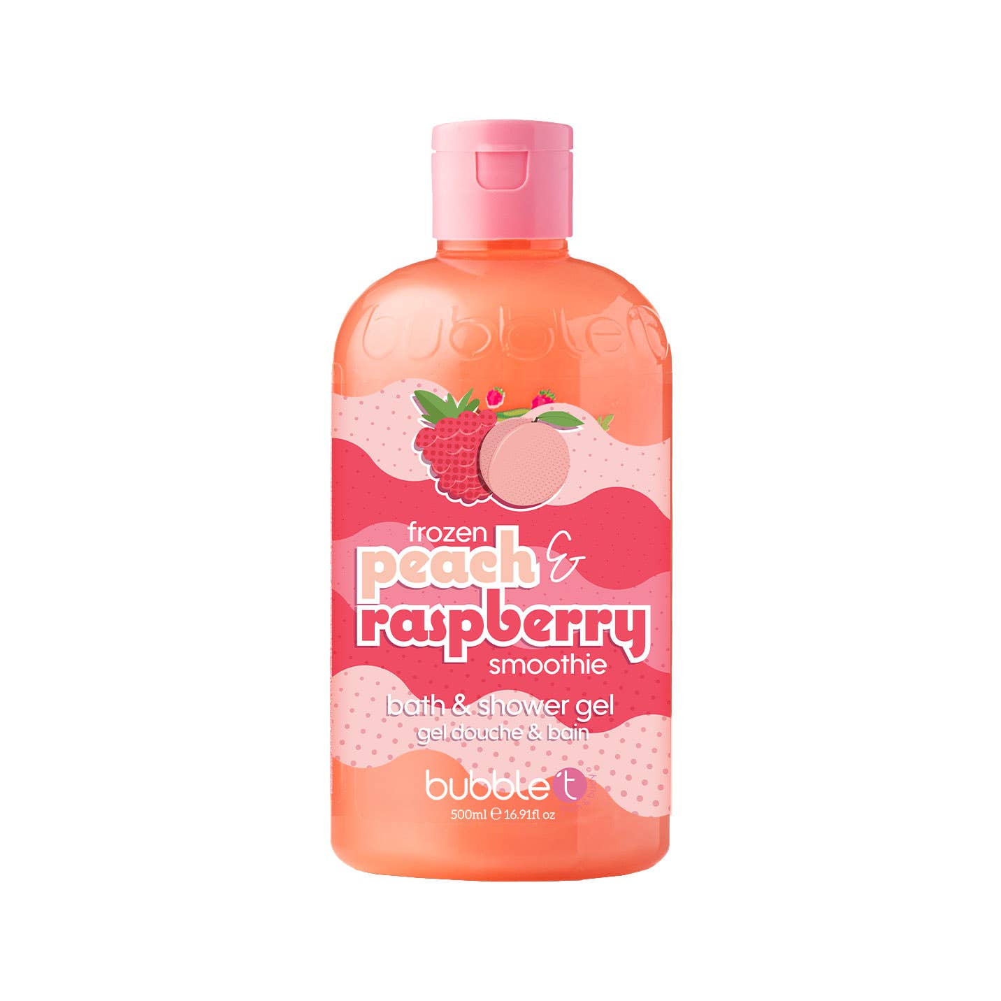 Nettoyant pour le corps smoothie pêche et framboise (500 ml)