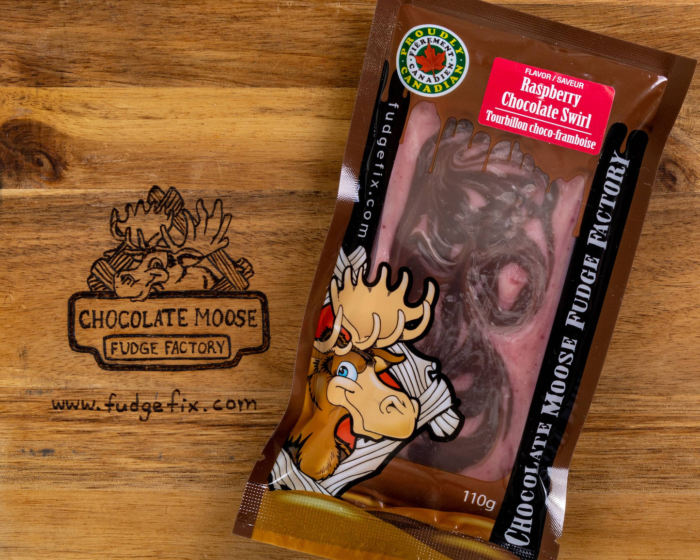 Fudge - Framboise Chocolate Swirl 110g/Caisse de 12