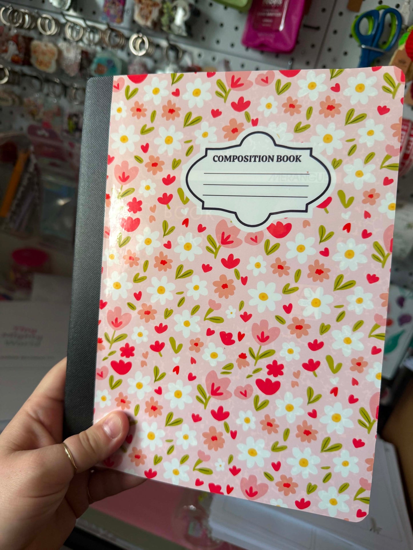 Flower - Composition Notebook – 7x10 inches, 100 Lined Pages – Trendy Stationery