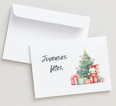 Christmas tree Card – Warm Wishes & Festive Design | Tiny Mighty World