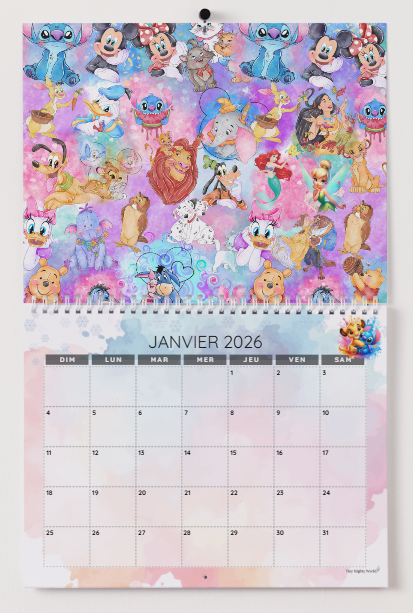 Mix fairytale/ Mixte féerique/ Calendrier mural 2026 / 2026 Wall Calendar
