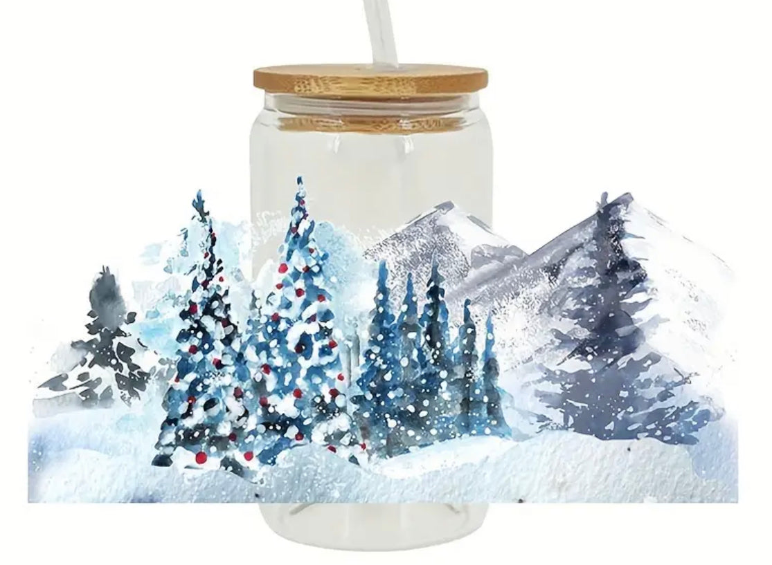 CHRISTMAS EDITION Coffee/Smoothie Glass 16oz