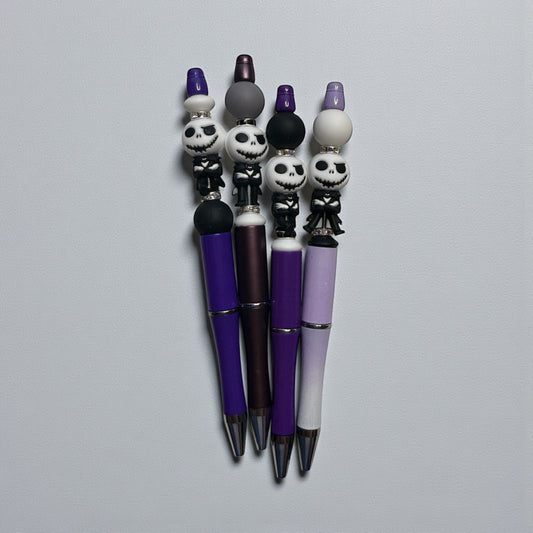 Skeleton - Silicone Bead Pen – Cute Pastel Beaded Pen for Writing & Gifts | Tiny Mighty World